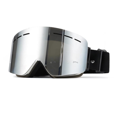 La Chine Lunettes de ski UV400 Protection pour le ski sur neige, le snowboard Double PC Double miroir Grand cylindre d'aimant TPU flexible fournisseur