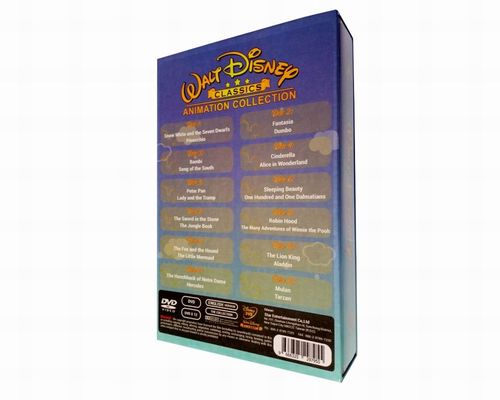 Chine La boîte faite sur commande de DVD place le film de l'Amérique la collection 12DVD d'animation de Disney de série complète fournisseur