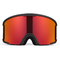 Deux lunettes anti-brouillard à demi-cadre et cylindrique, deux lunettes de ski rouge vif, trois couches d'éponge et de silicone. fournisseur