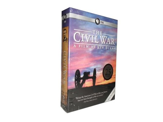 Chine La boîte faite sur commande de DVD place le film de l'Amérique la série complète Ken Burns : La 25ème édition d'anniversaire de guerre civile fournisseur