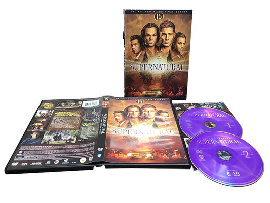 La boîte faite sur commande de DVD place le film de l'Amérique la série complète SUPERNATURAL15 fournisseur