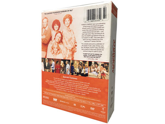 La boîte faite sur commande de DVD place le film de l'Amérique Complete SeriesTHREE S COMPANY fournisseur