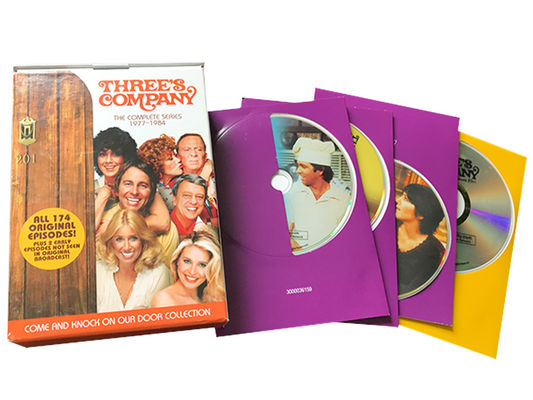 La boîte faite sur commande de DVD place le film de l'Amérique Complete SeriesTHREE S COMPANY fournisseur