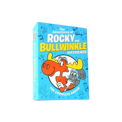 La boîte faite sur commande de DVD place le film de l'Amérique la série complète les aventures de rocheux et Bullwinkle et amis : Le complet fournisseur