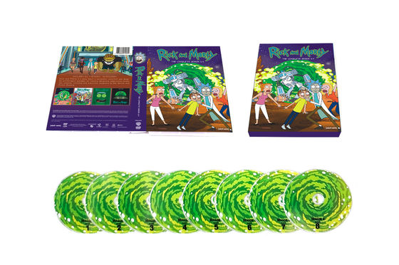 La boîte faite sur commande de DVD place le film de l'Amérique la série complète Rick et Morty Season 1-4 fournisseur