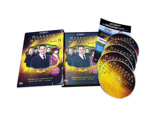La boîte faite sur commande de DVD place le film de l'Amérique que les mystères de Murdoch de série complète assaisonnent 13 fournisseur