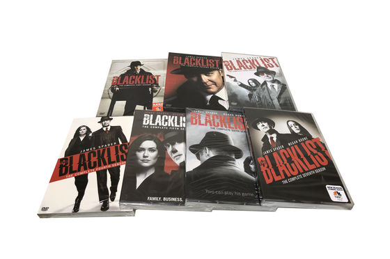 La boîte faite sur commande de DVD place le film de l'Amérique la série complète la saison 1-7 de liste noire fournisseur