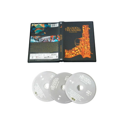 La boîte faite sur commande de DVD place le film de l'Amérique le sang de série complète et la saison 1 de trésor fournisseur