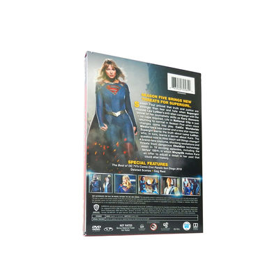 La boîte faite sur commande de DVD place le film de l'Amérique la saison 5 de Supergirl de série complète fournisseur