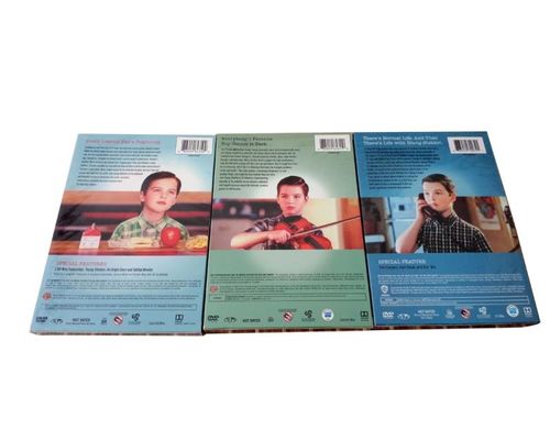 La boîte faite sur commande de DVD place le film de l'Amérique la jeune saison 1-3 de Sheldon de série complète fournisseur