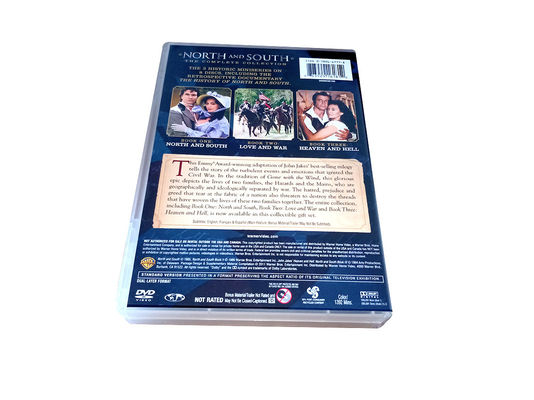 La boîte faite sur commande de DVD place le film de l'Amérique le 1-3 du nord de série et du sud complet fournisseur