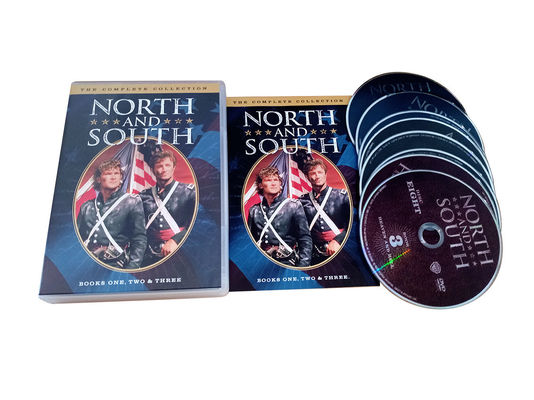 La boîte faite sur commande de DVD place le film de l'Amérique le 1-3 du nord de série et du sud complet fournisseur