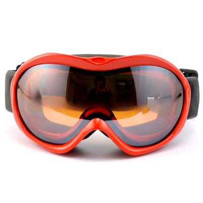 Google Lentille de miroir de PC de ski Double lunettes de neige incurvées plein cadre lunettes de ski équipement de ski lunettes de ski extérieures double anti-fo