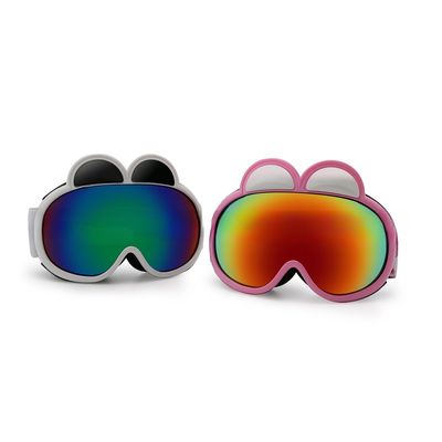Ski Google Pour les enfants PC Lentille miroir aimant remplacement sans rebord Grand cylindrique peut bloquer les lunettes de neige UV
