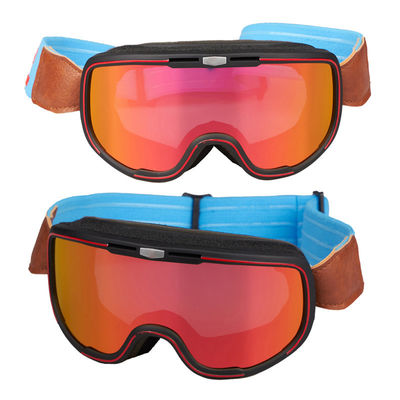 Google Lentille de miroir de PC de ski Double lunettes de neige incurvées plein cadre lunettes de ski équipement de ski lunettes de ski extérieures double anti-fo